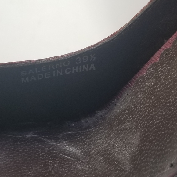 Apepazza Sz8.5 Red Leather Applique Floral Heels - Picture 6 of 14